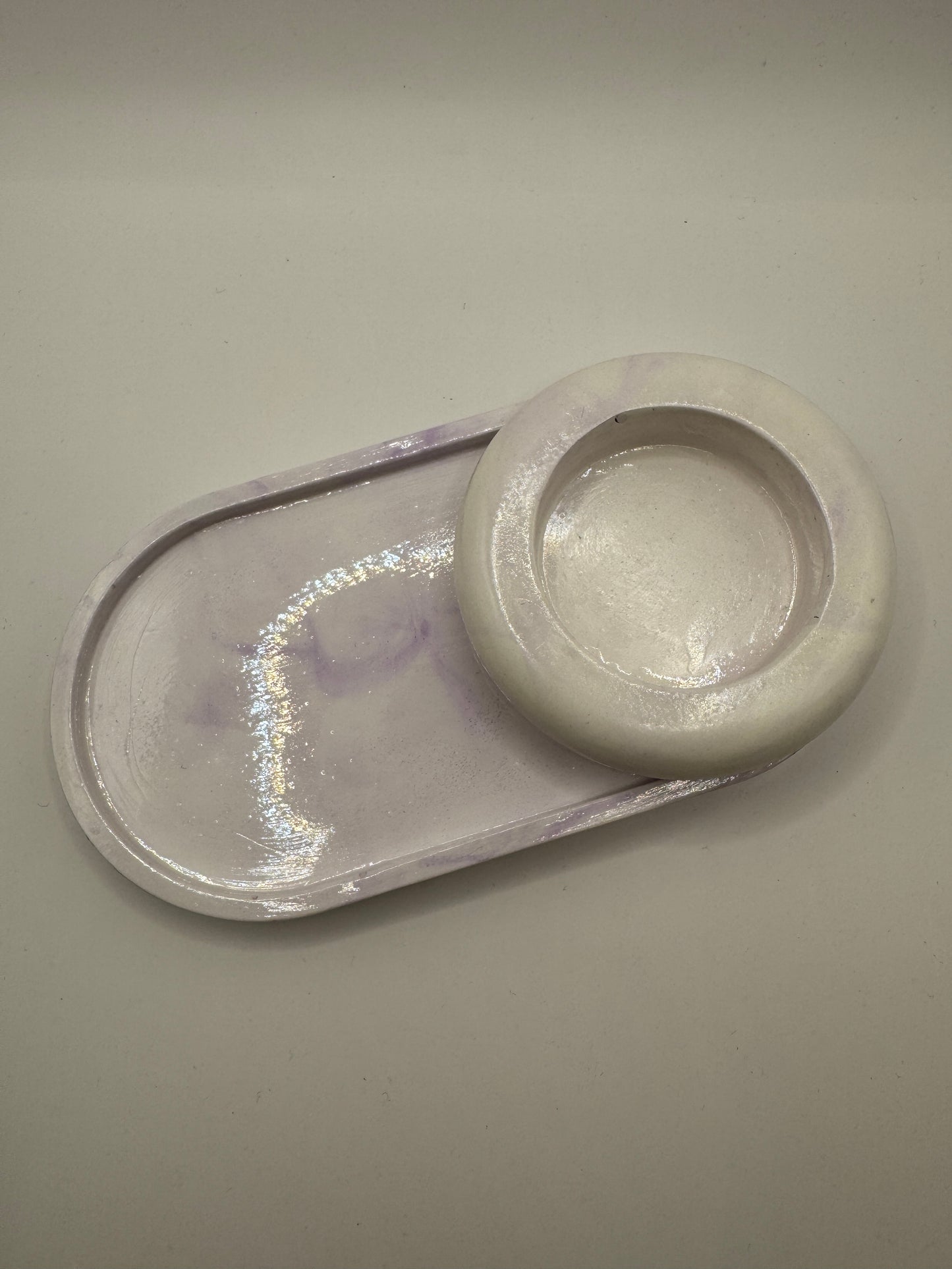 Purple coaster set