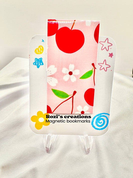 Cherry magnetic bookmarks