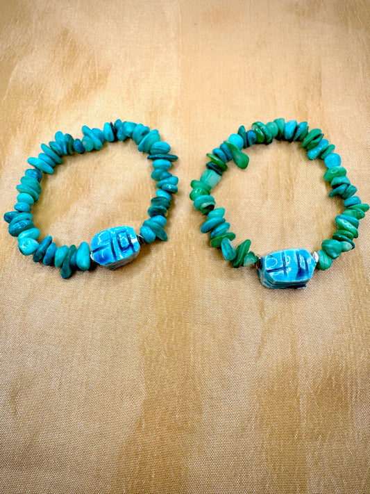 Green stone bracelet