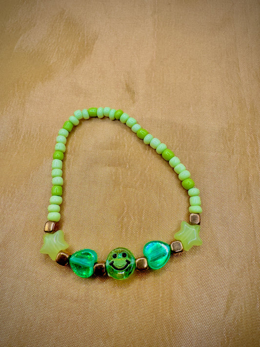 Happy green bracelet