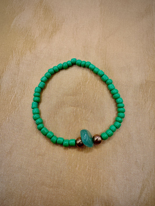 Green stone bracelet