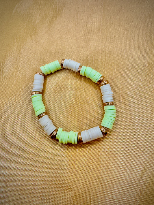 Green & snow bracelet