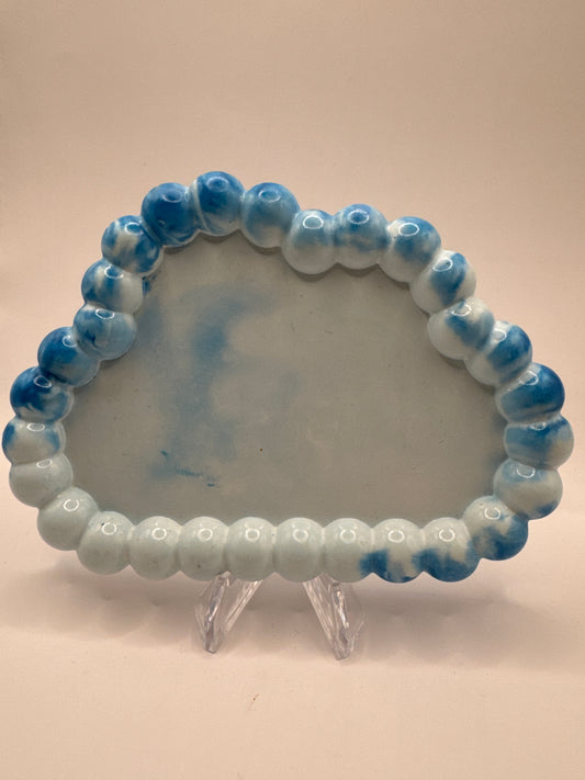 Blue cloud coaster