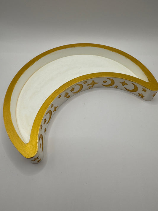 Golden moon coaster