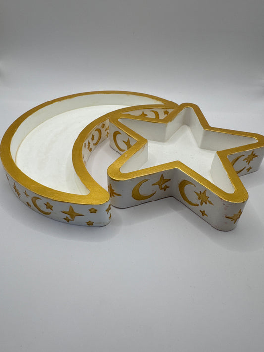 golden moon and star coaster