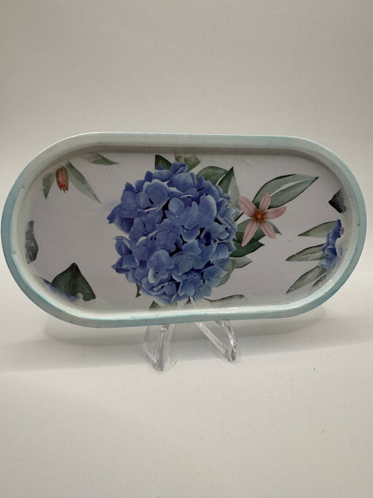 Blue flower coaster