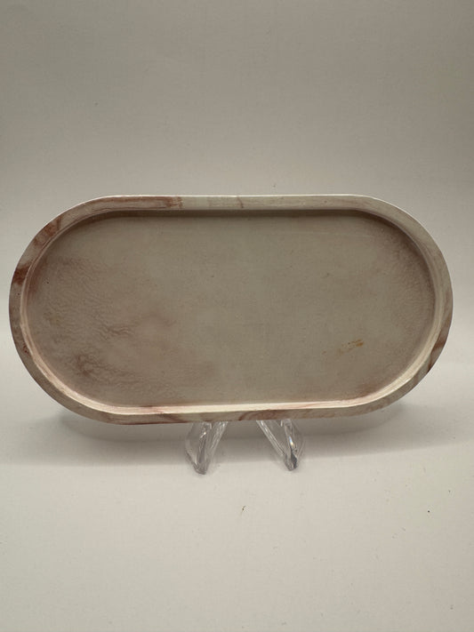 Brown marble coaster