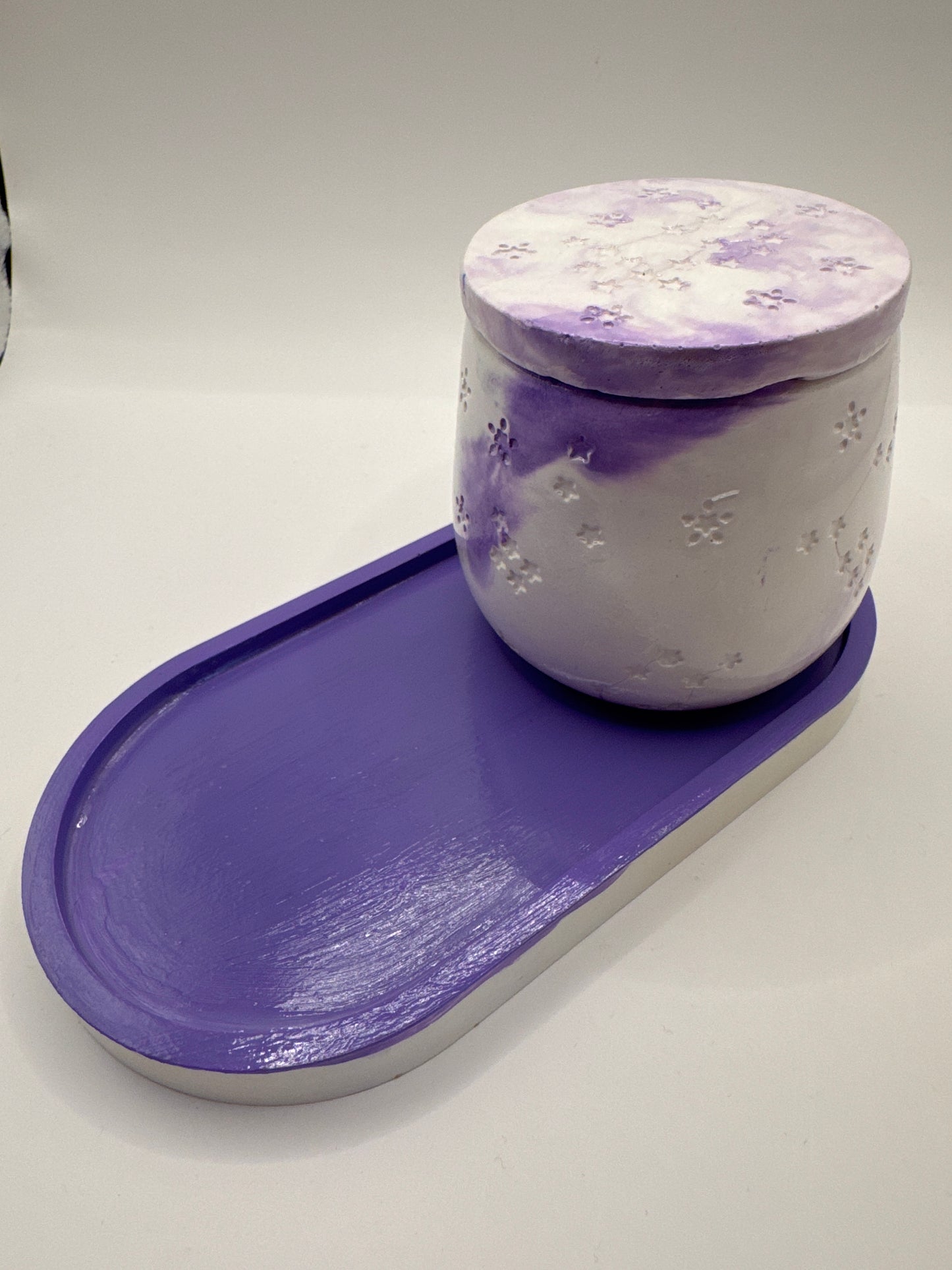 Purple galaxy coaster set