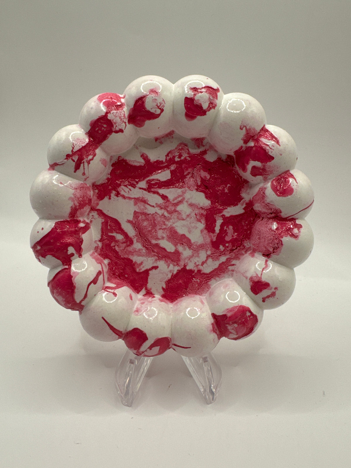 pink spider web coaster