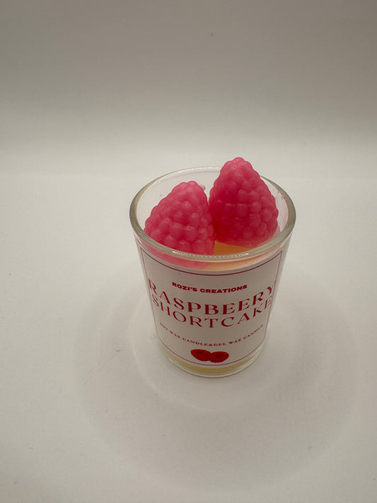 Raspberry Shortcake candle