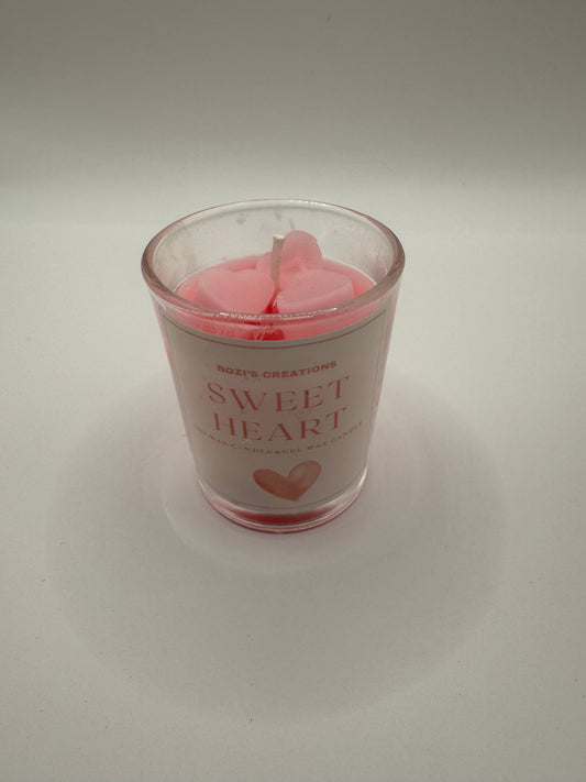 Sweet heart candle