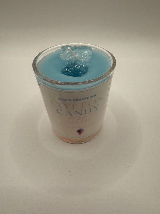 Cotton candy latte candle