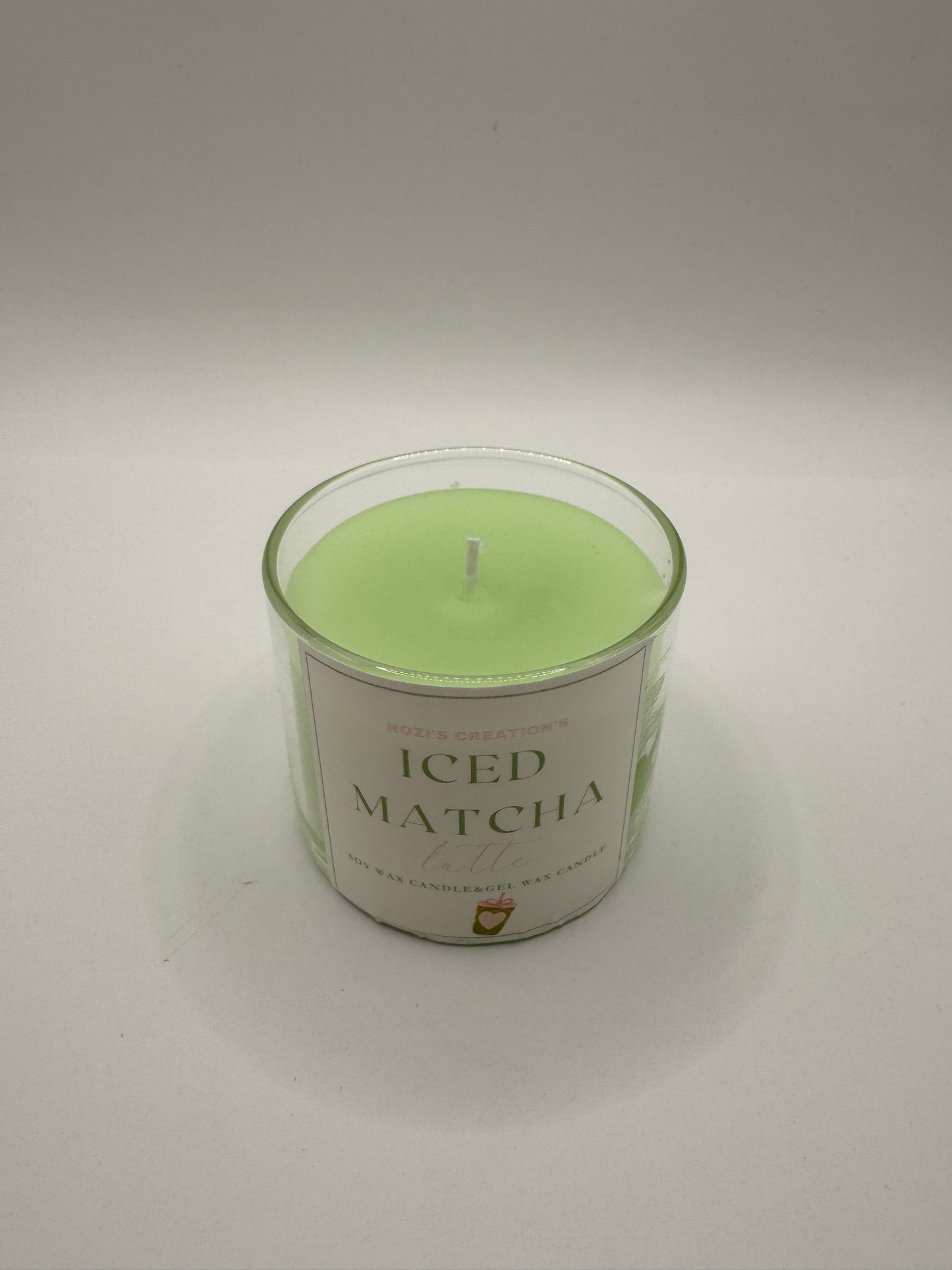 Iced matcha candle