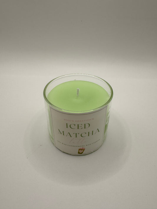 Iced matcha candle