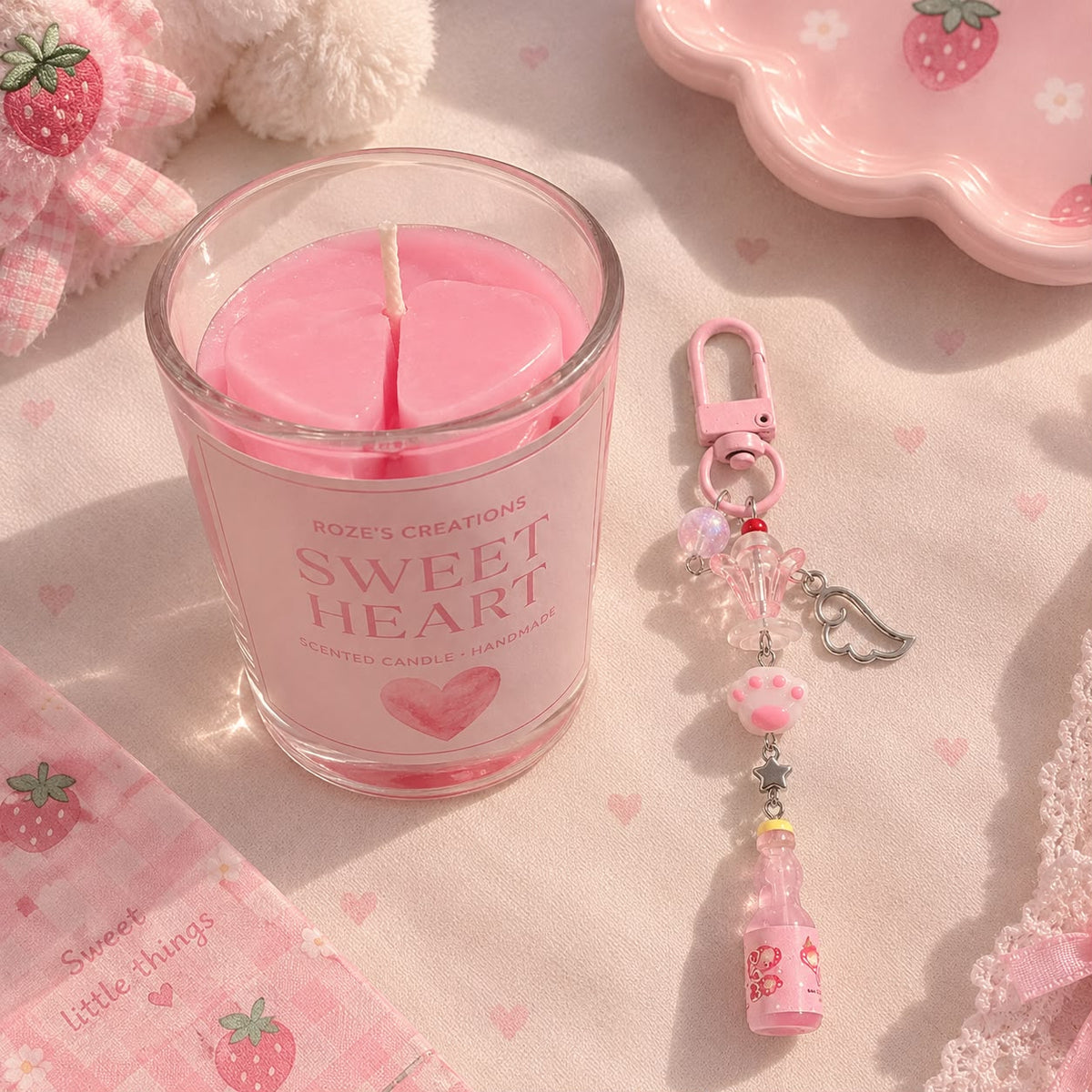 Candle and Keychain